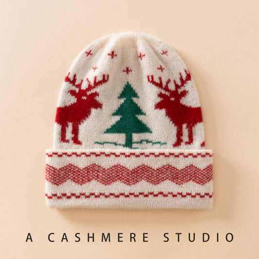 Pure Cashmere Kids Christmas Beanie