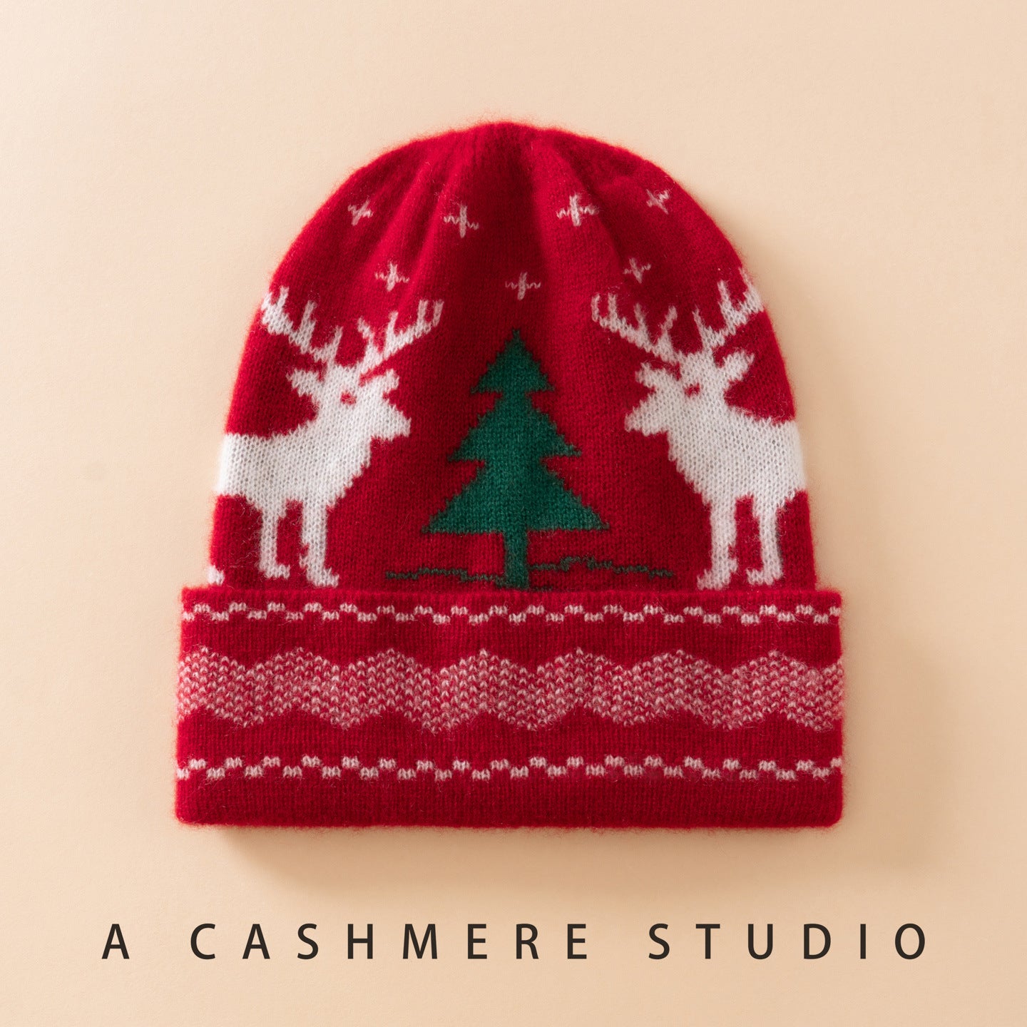 Pure Cashmere Kids Christmas Beanie