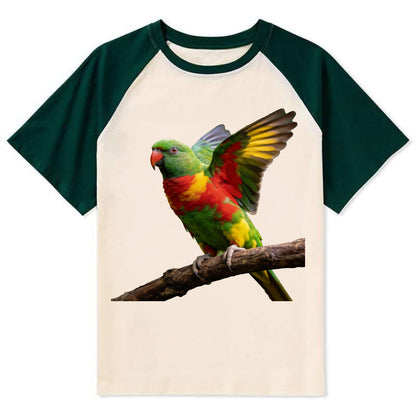 Parrot - Contrast Raglan T-shirt