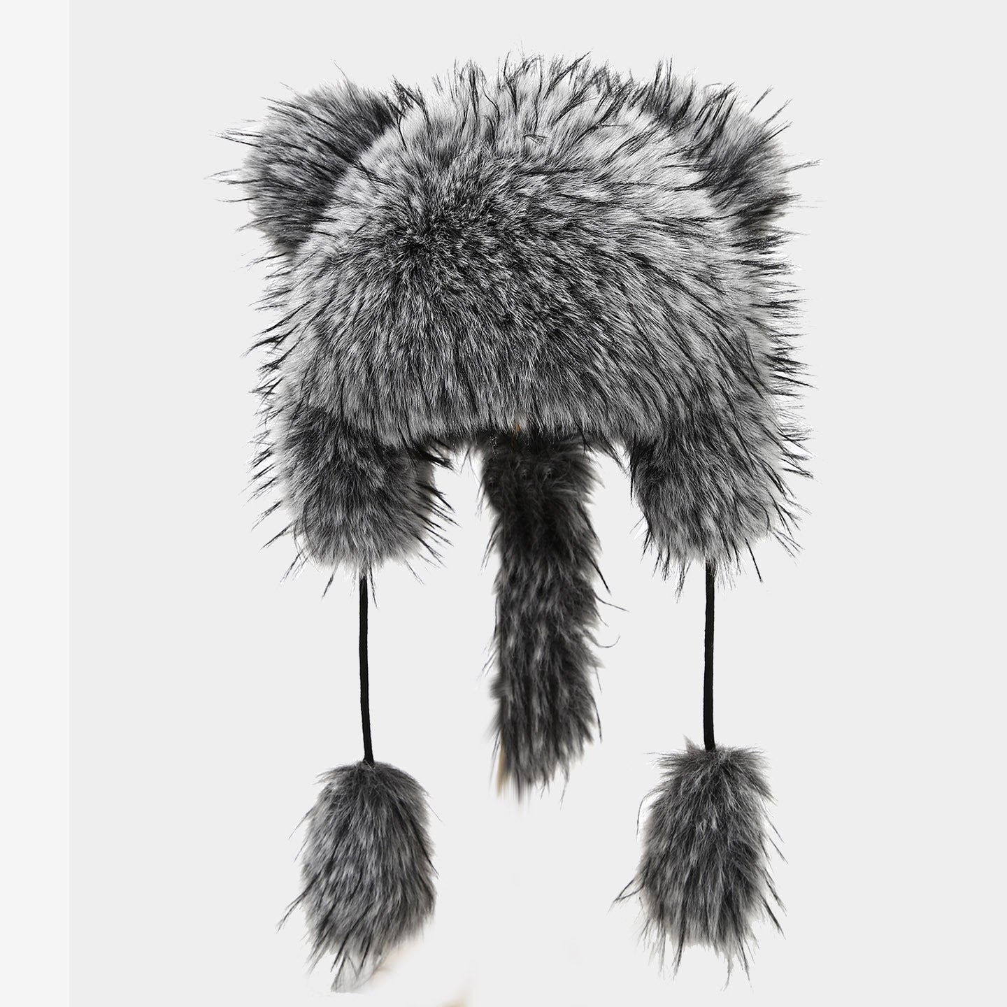Plush Raccoon Lei Feng Hat - Cozy Winter Warmth