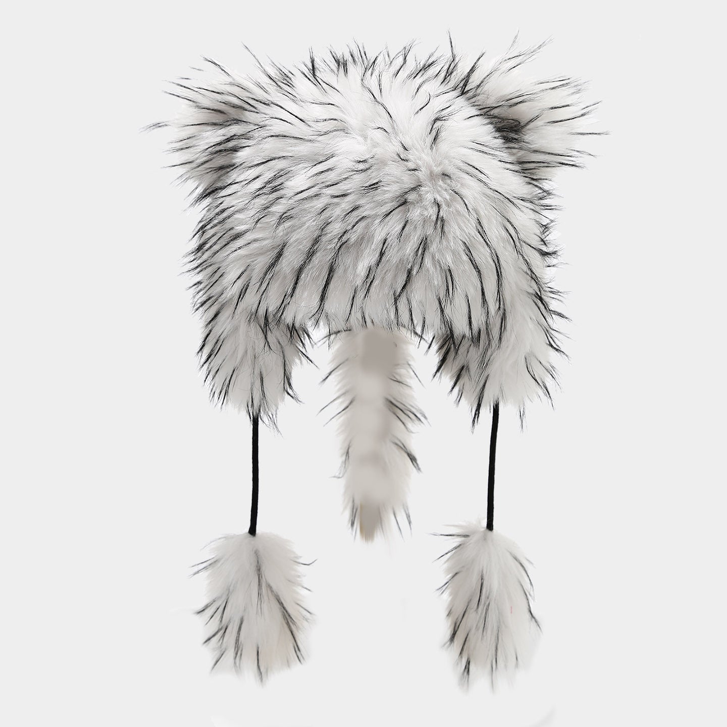 Plush Raccoon Lei Feng Hat - Cozy Winter Warmth