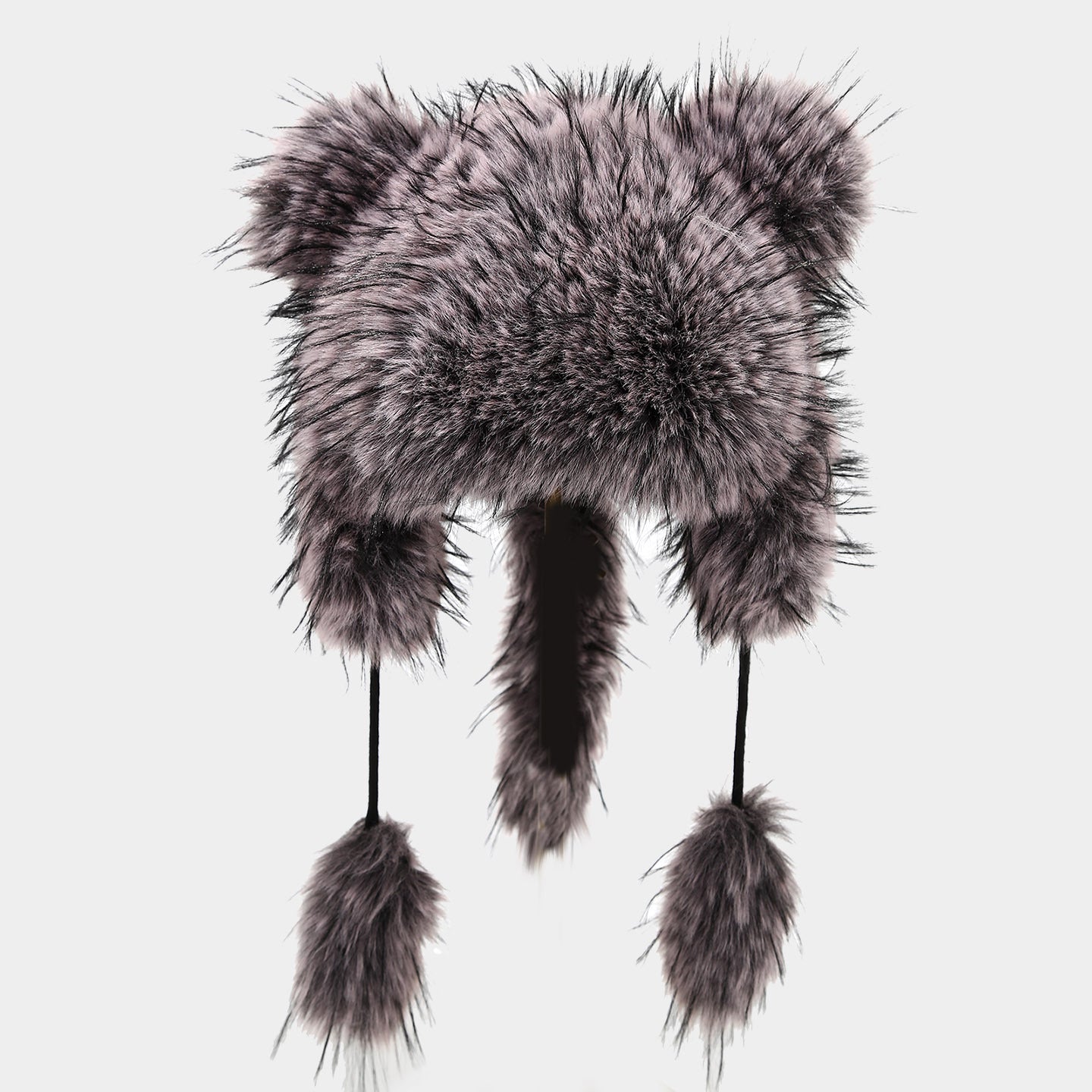 Plush Raccoon Lei Feng Hat - Cozy Winter Warmth