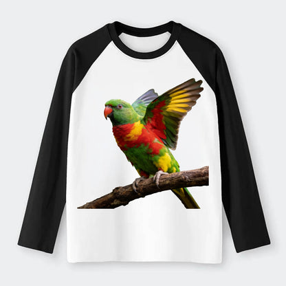Parrot - Raglan Long Sleeve T-Shirt