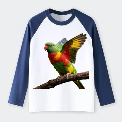 Parrot - Raglan Long Sleeve T-Shirt