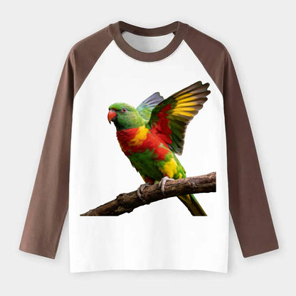 Parrot - Raglan Long Sleeve T-Shirt
