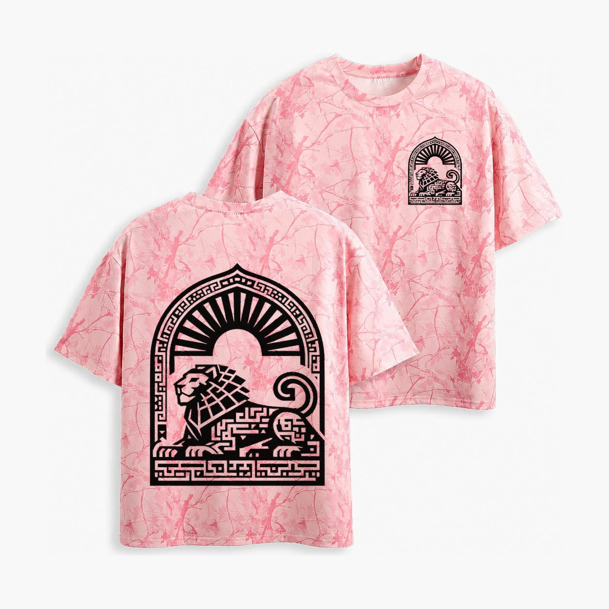 Persian Lion Arch Camo T-Shirt – Pink