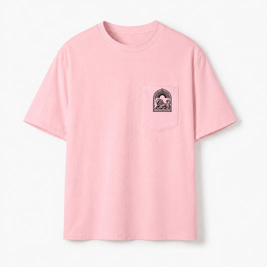 Persian Lion Arch Pocket T-Shirt – Pink