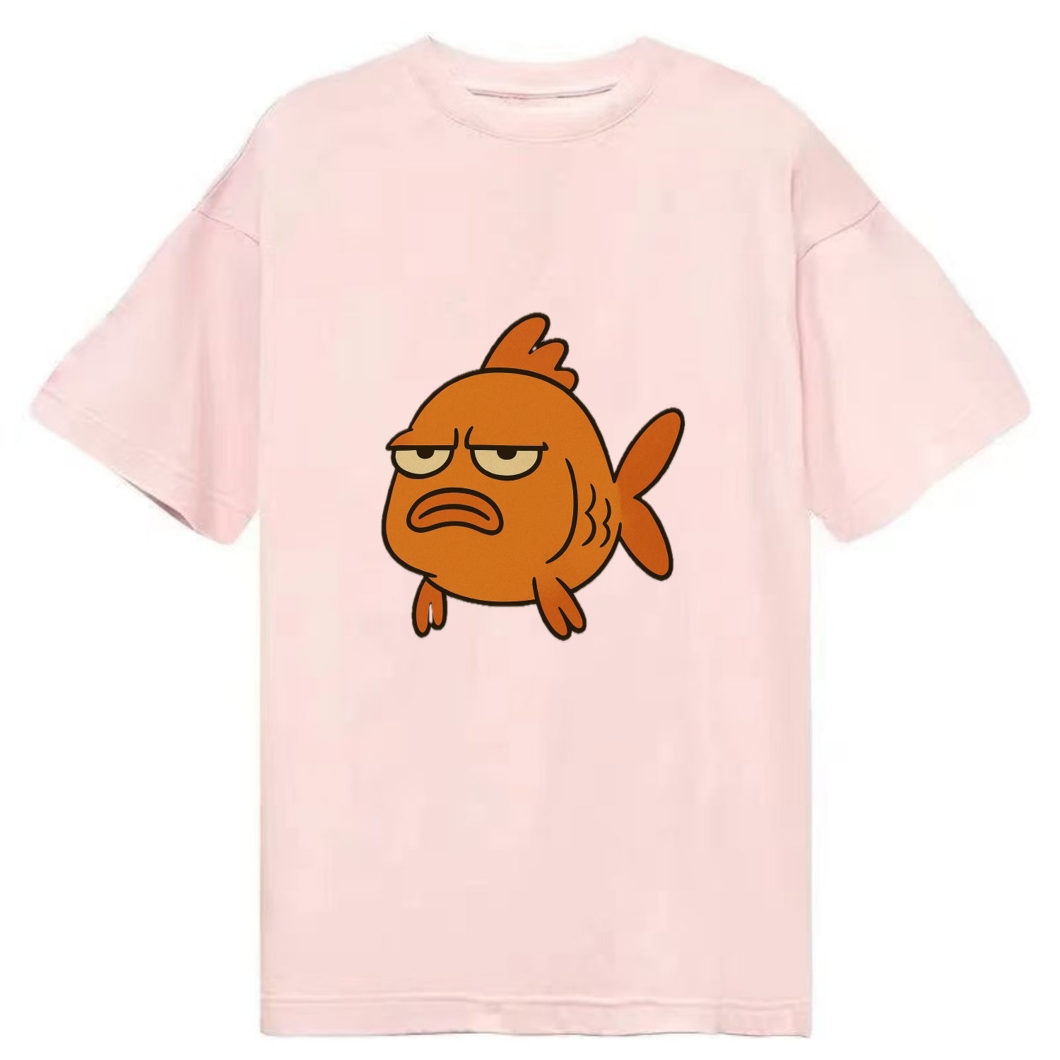 The Goldfish Judging Silently - Classic T-shirt - Pink