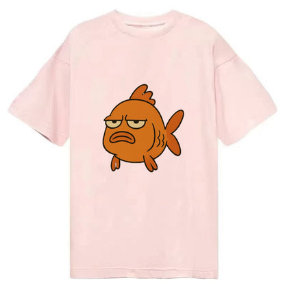 The Goldfish Judging Silently - Classic T-shirt - Pink