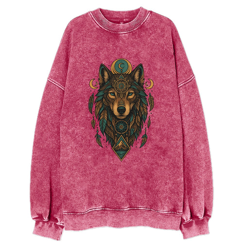 Retro 80s Wolf  - Vintage Sweatshirt