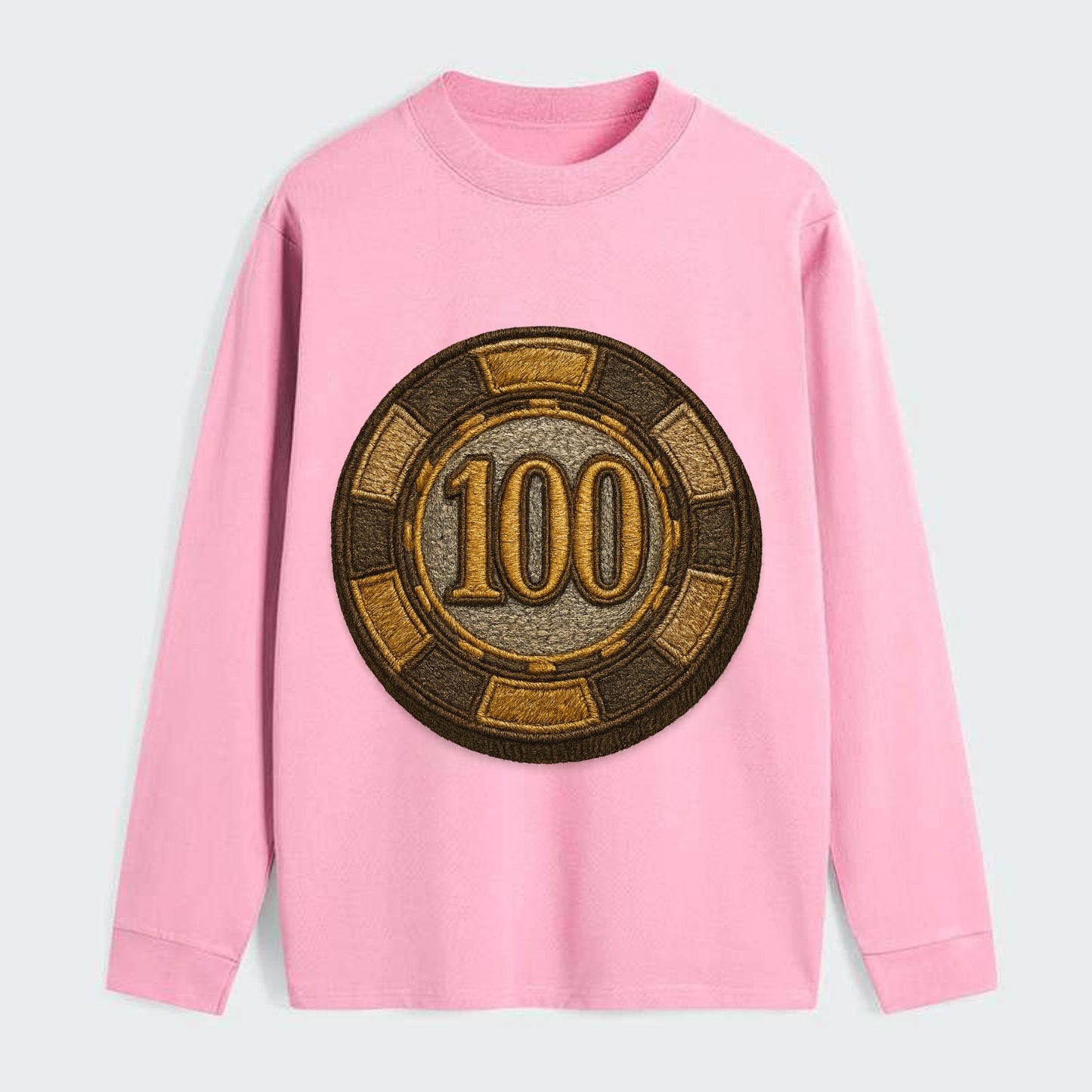 Poker Chip  - Classic Long Sleeve Shirt - Pink