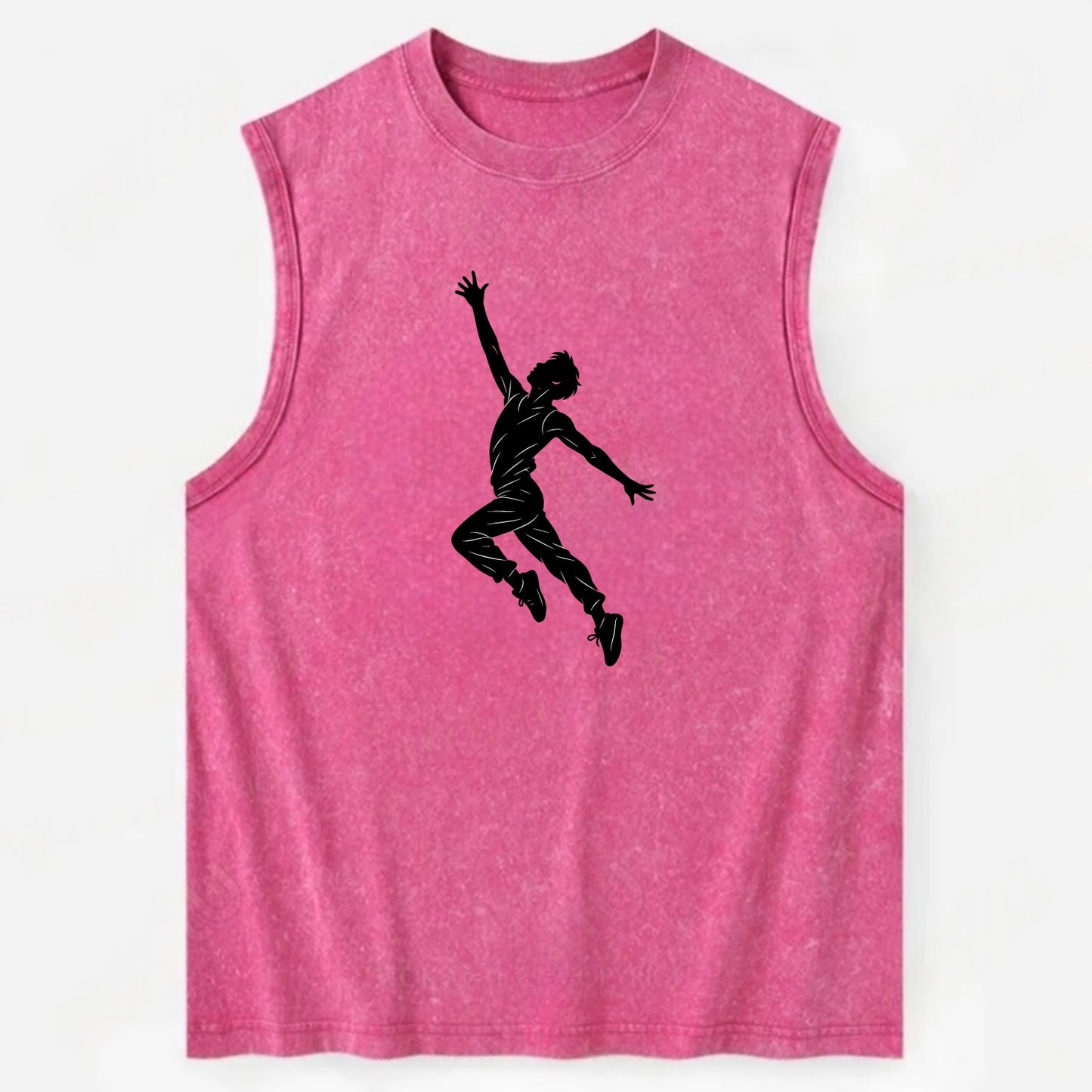 Modern dancer reaching skyward - Vintage Washed Tank - Pink