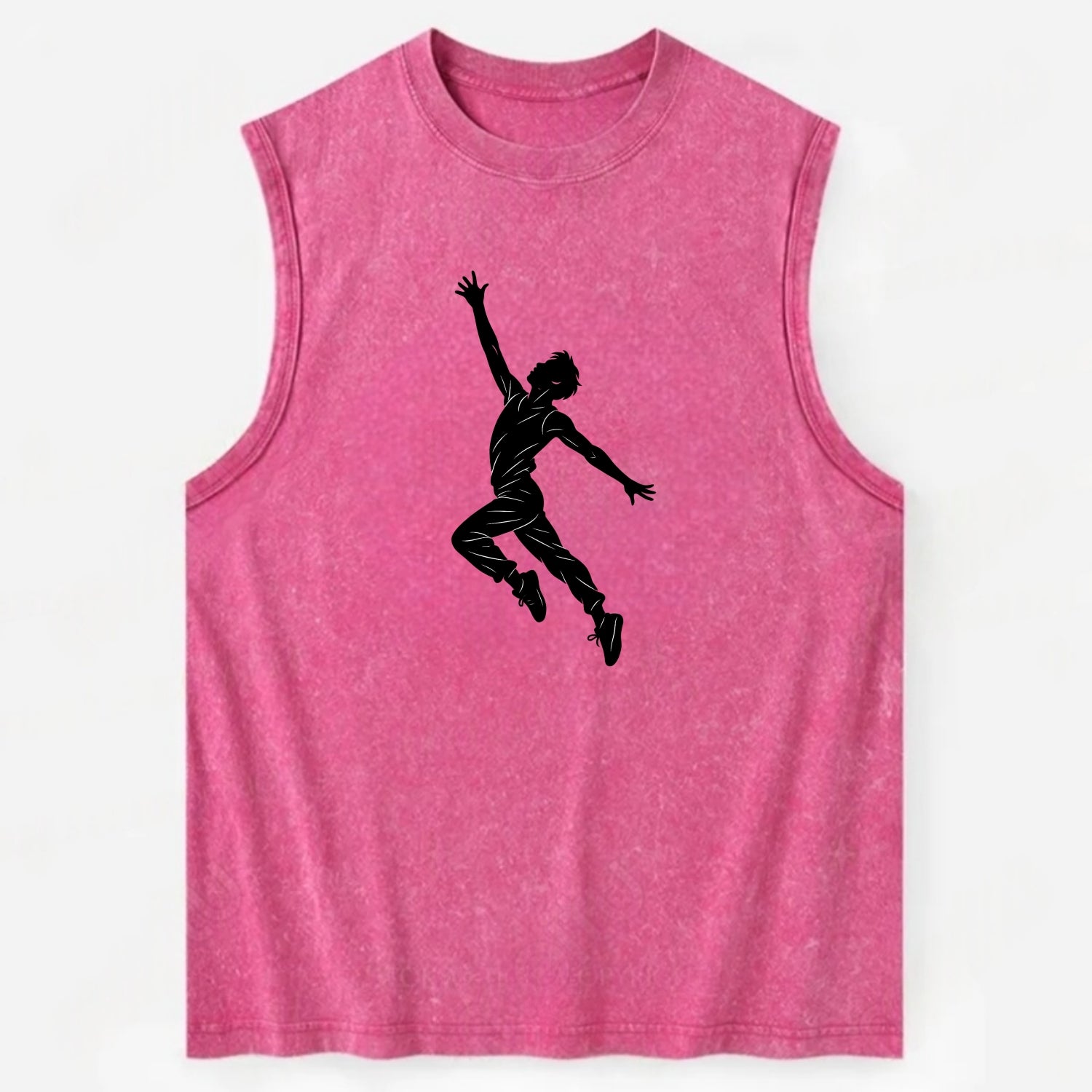 Modern dancer reaching skyward - Vintage Washed Tank - Pink