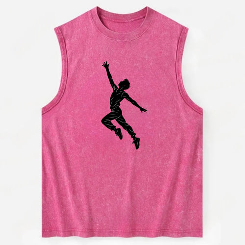 Modern dancer reaching skyward - Vintage Washed Tank