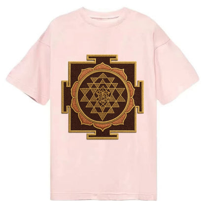 Sri Yantra  - Classic T-shirt - Pink