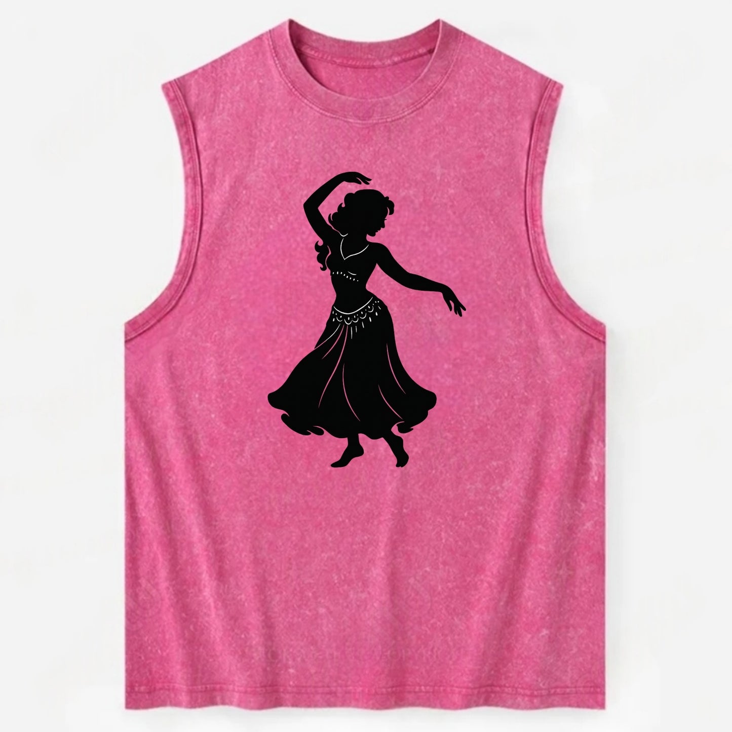 Belly dancer graceful gesture - Vintage Washed Tank - Pink