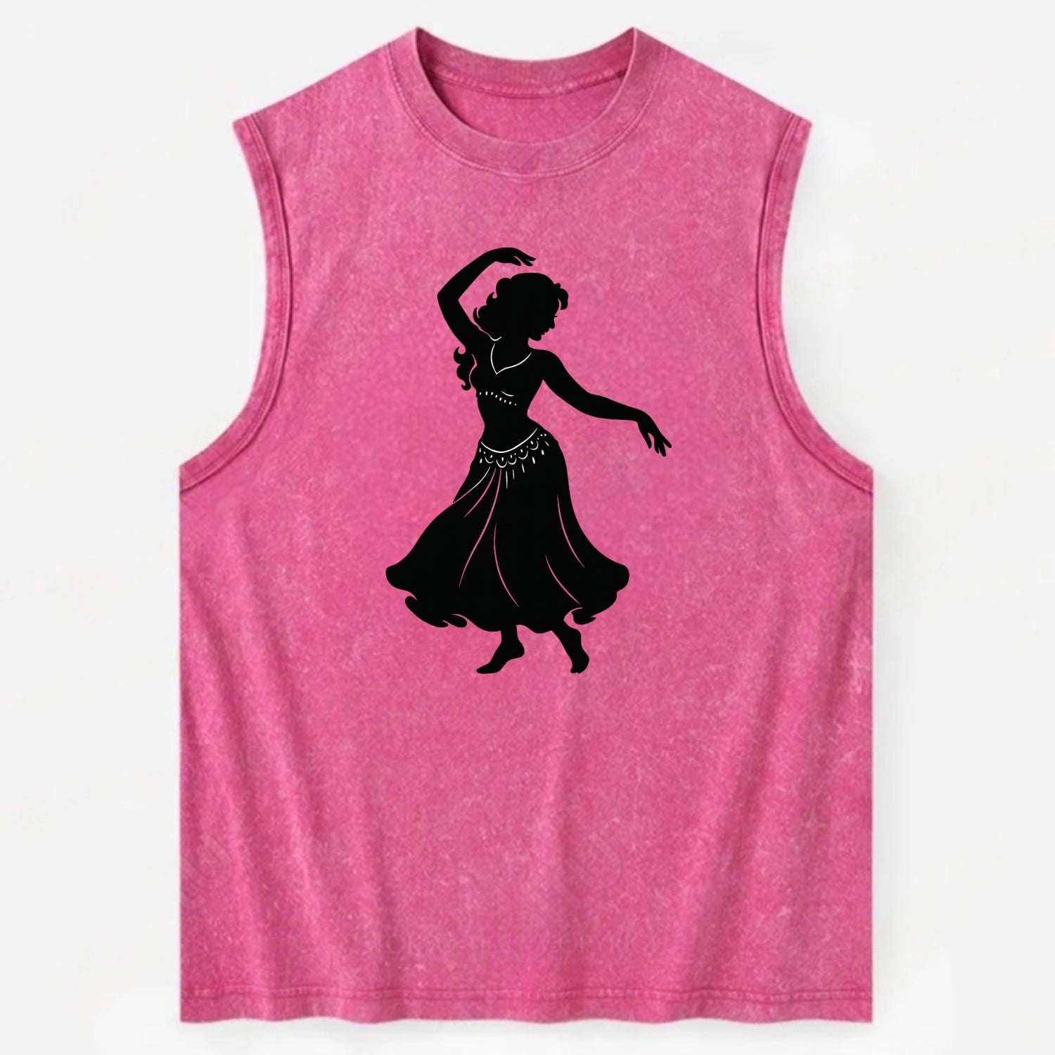 Belly dancer graceful gesture - Vintage Washed Tank - Pink