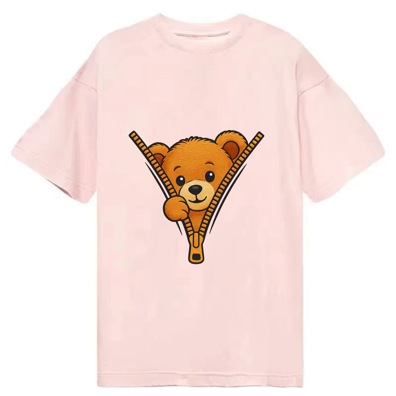 zipper bear - Classic T-shirt - Pink