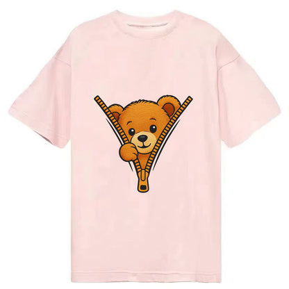 zipper bear - Classic T-shirt - Pink