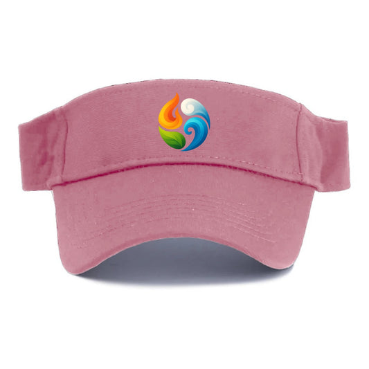 Four Elements Dance - Fire orange, water - Visor - Pink