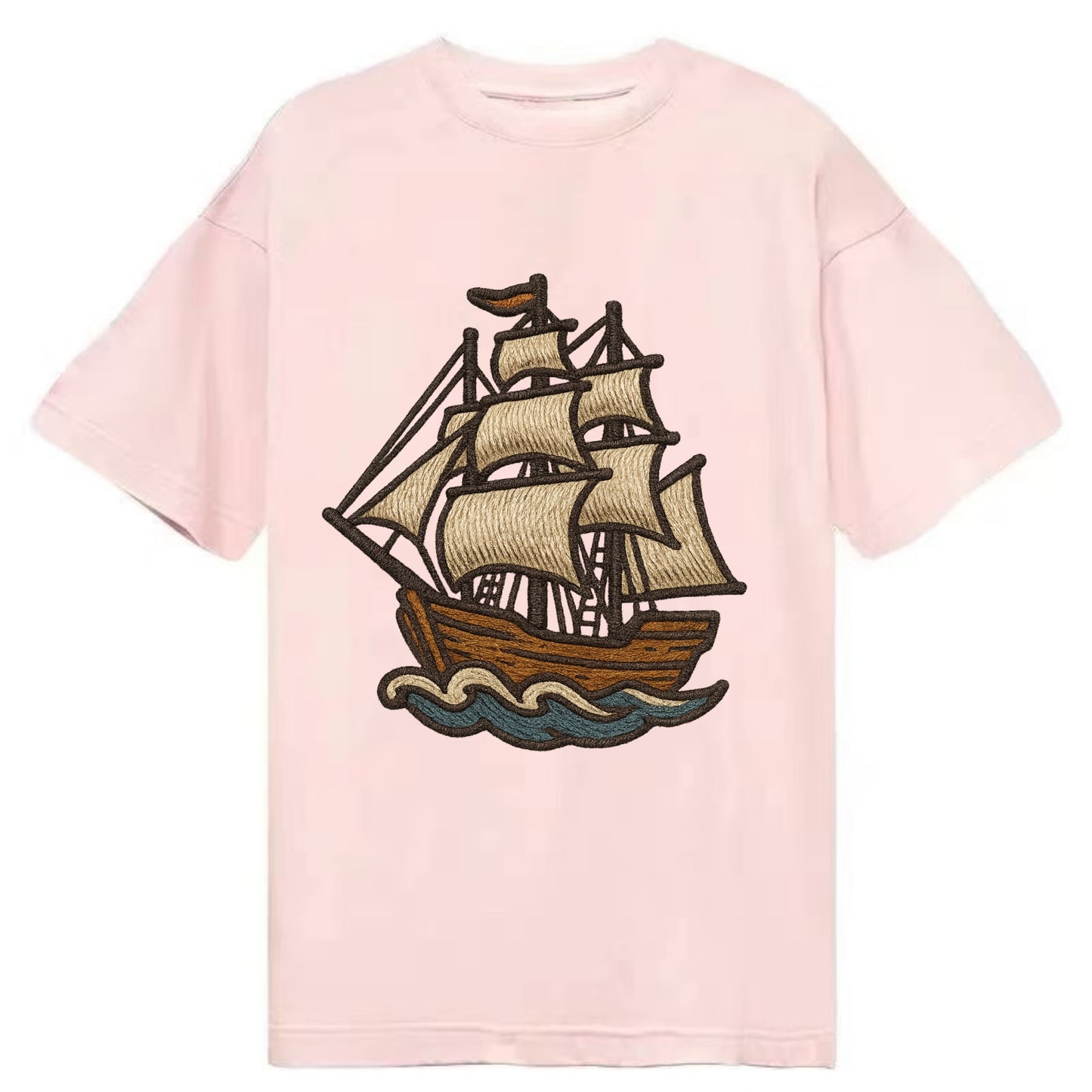 Sailing Ship  - Classic T-shirt - Pink