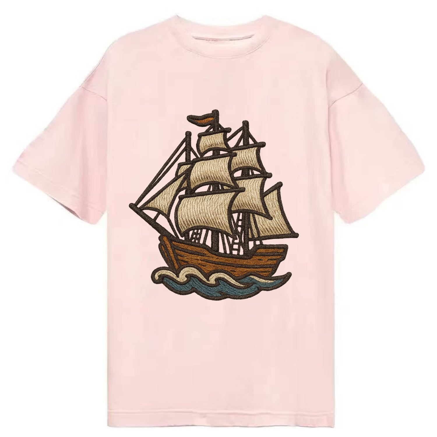Sailing Ship  - Classic T-shirt - Pink