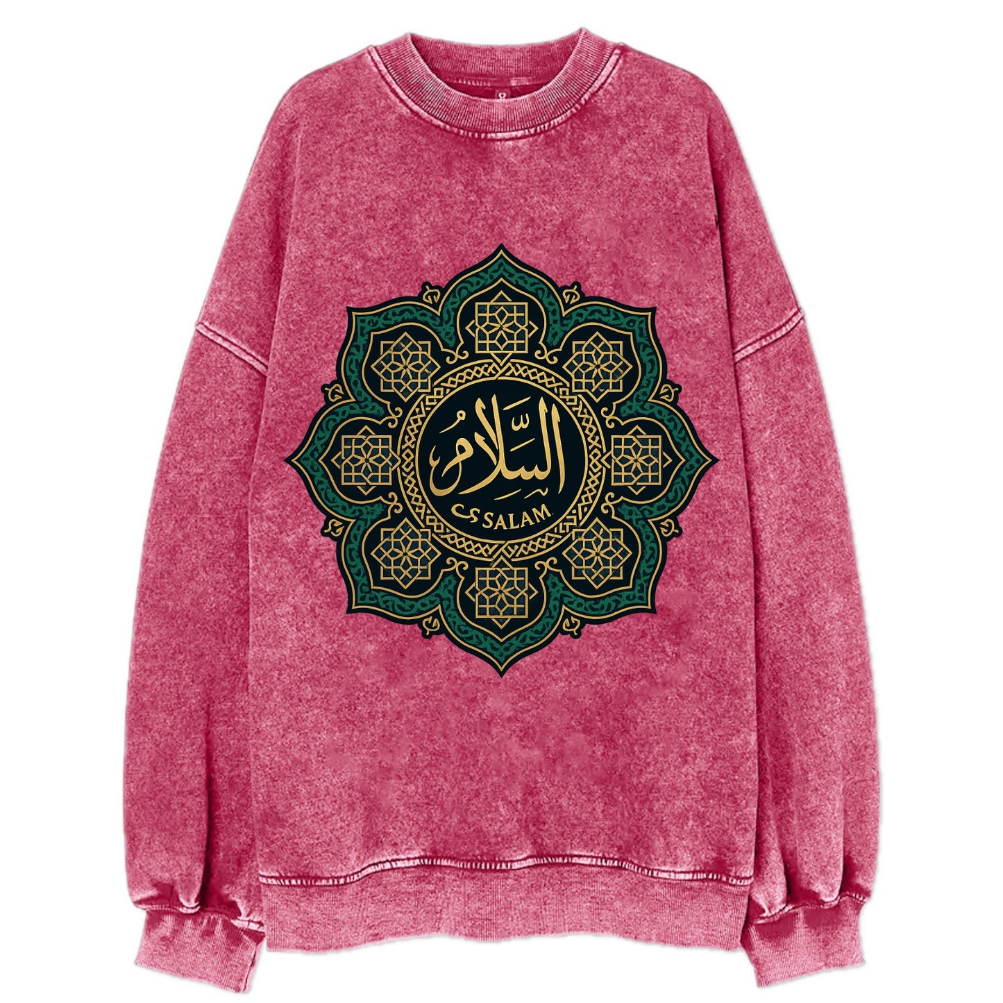 As-Salam Mandala - Vintage Sweatshirt - Pink