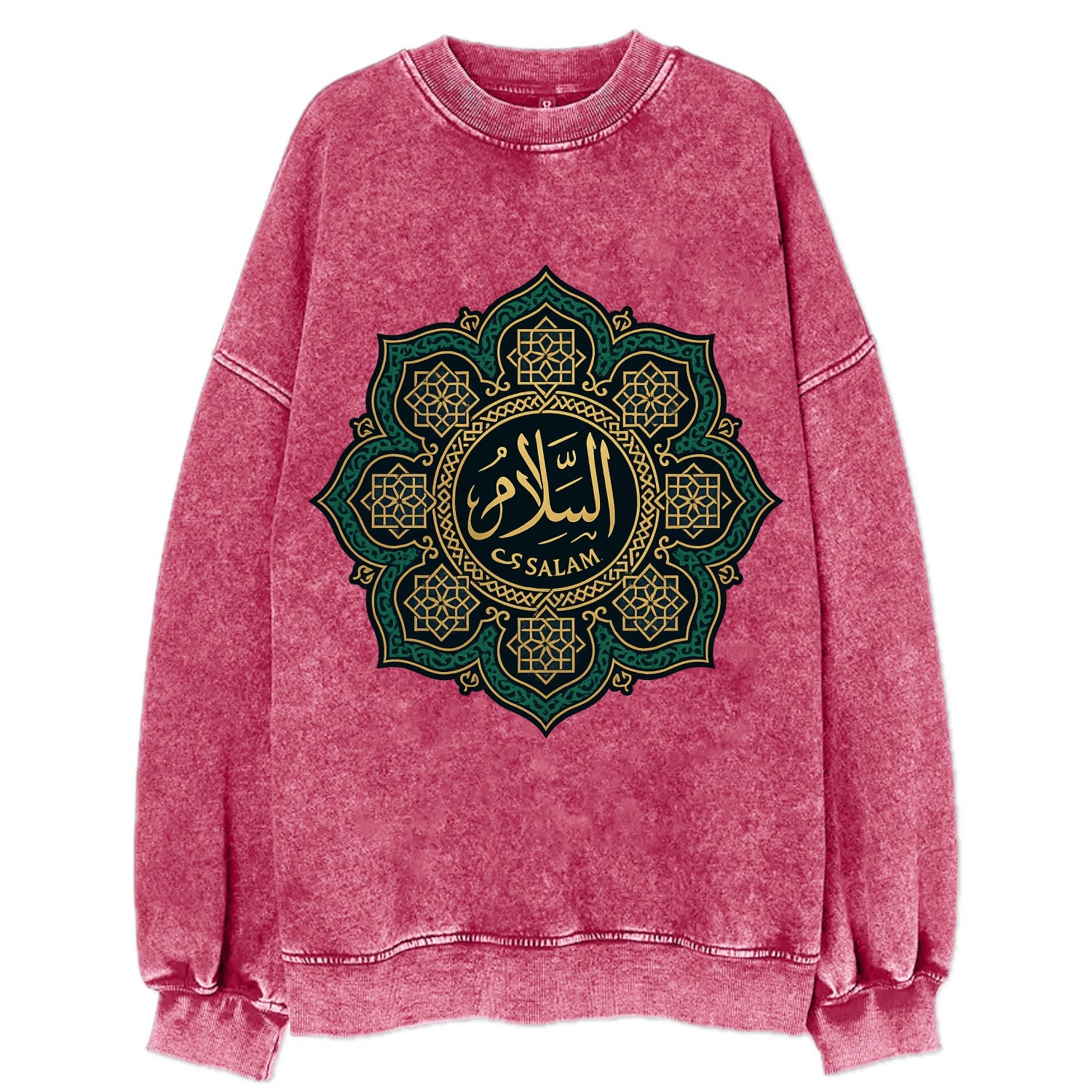 As-Salam Mandala - Vintage Sweatshirt - Pink