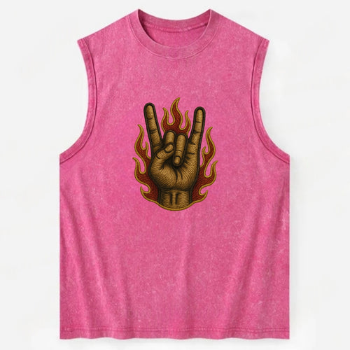 Devil Horns  - Vintage Washed Tank