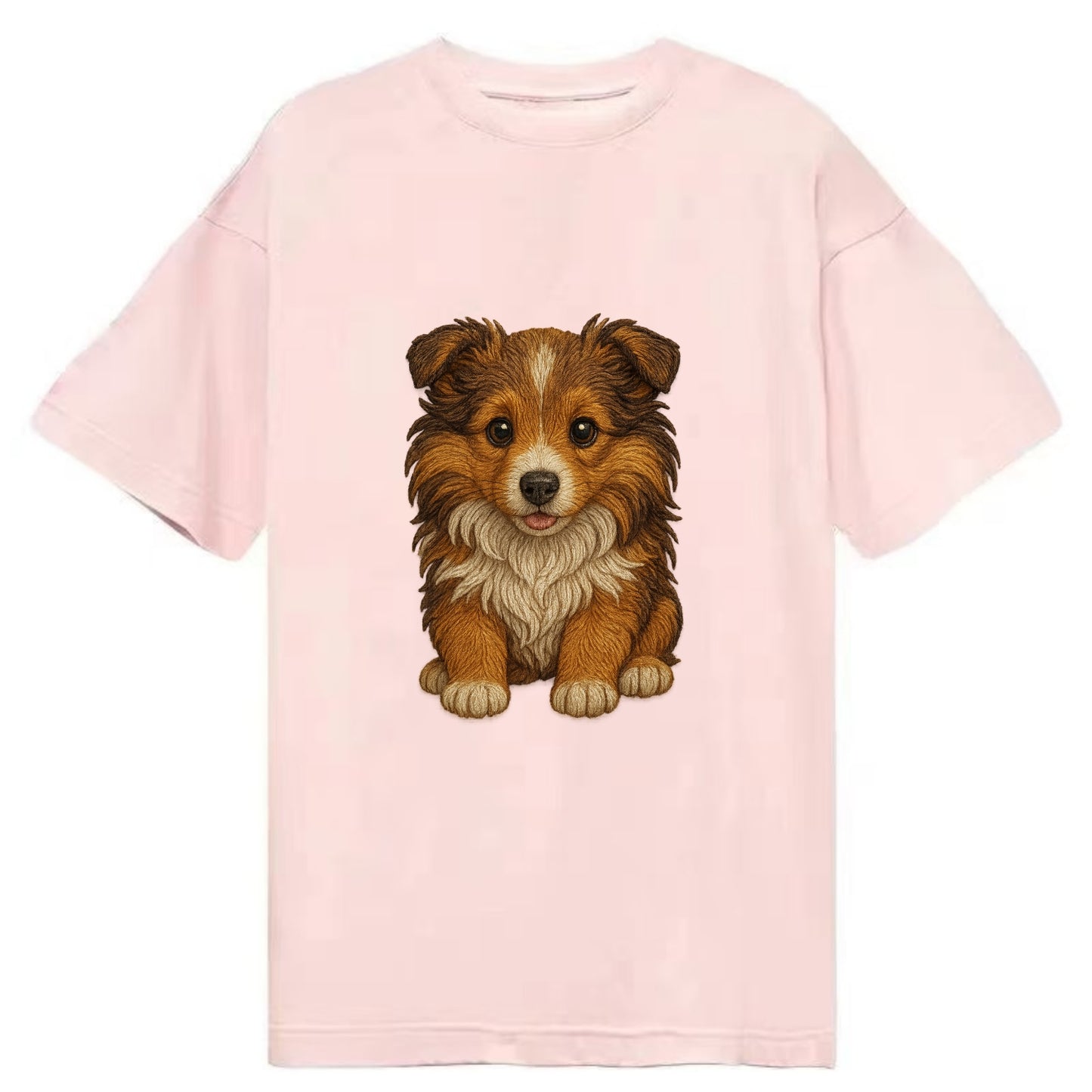 Baby Shetland Sheepdog Puppy - mini collie look, flowing mane, intelligent eyes, - Classic T-shirt - Pink