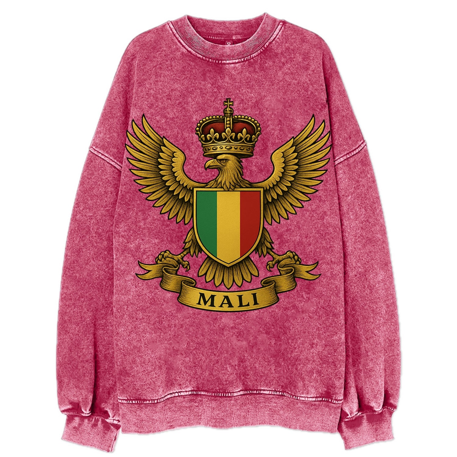 Mali Royal Logo  - Vintage Sweatshirt - Pink