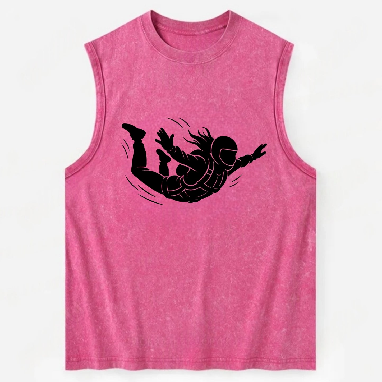 Skydiver free-fall position - Vintage Washed Tank - Pink