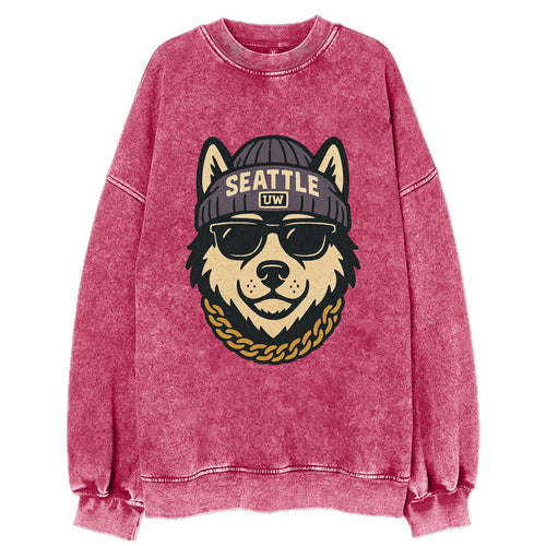 Seattle Husky - Vintage Sweatshirt