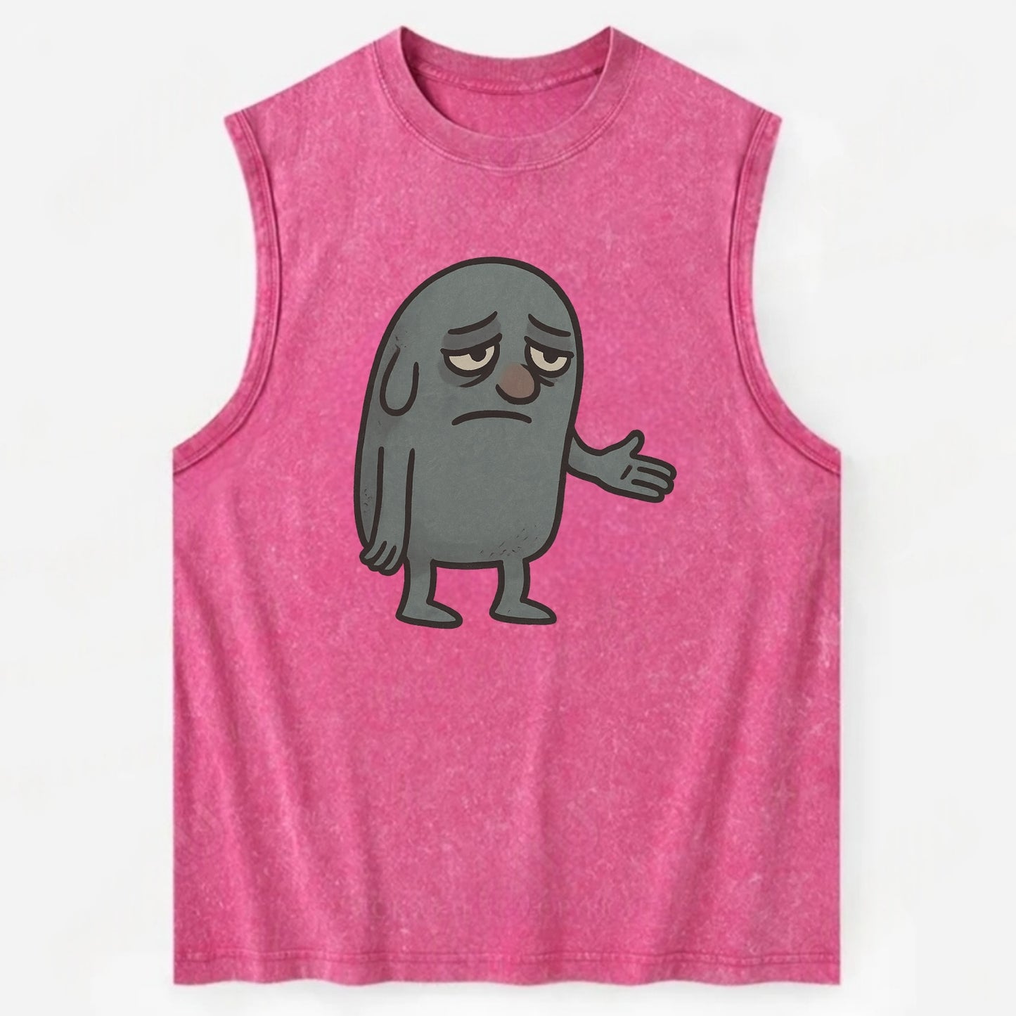 FOLLOWERS ARE GHOSTS | Transparent crowd following nobody - Vintage Washed Tank - Pink