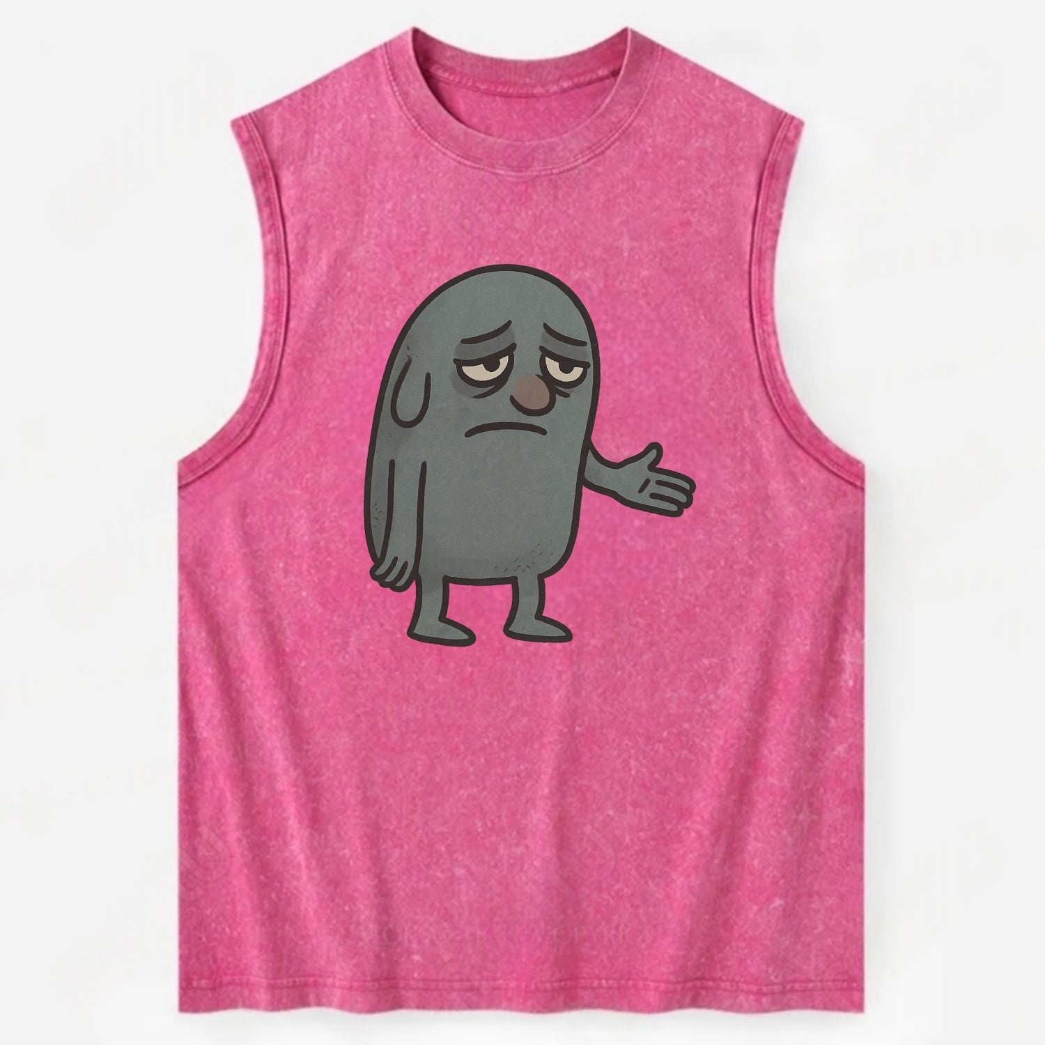 FOLLOWERS ARE GHOSTS | Transparent crowd following nobody - Vintage Washed Tank - Pink