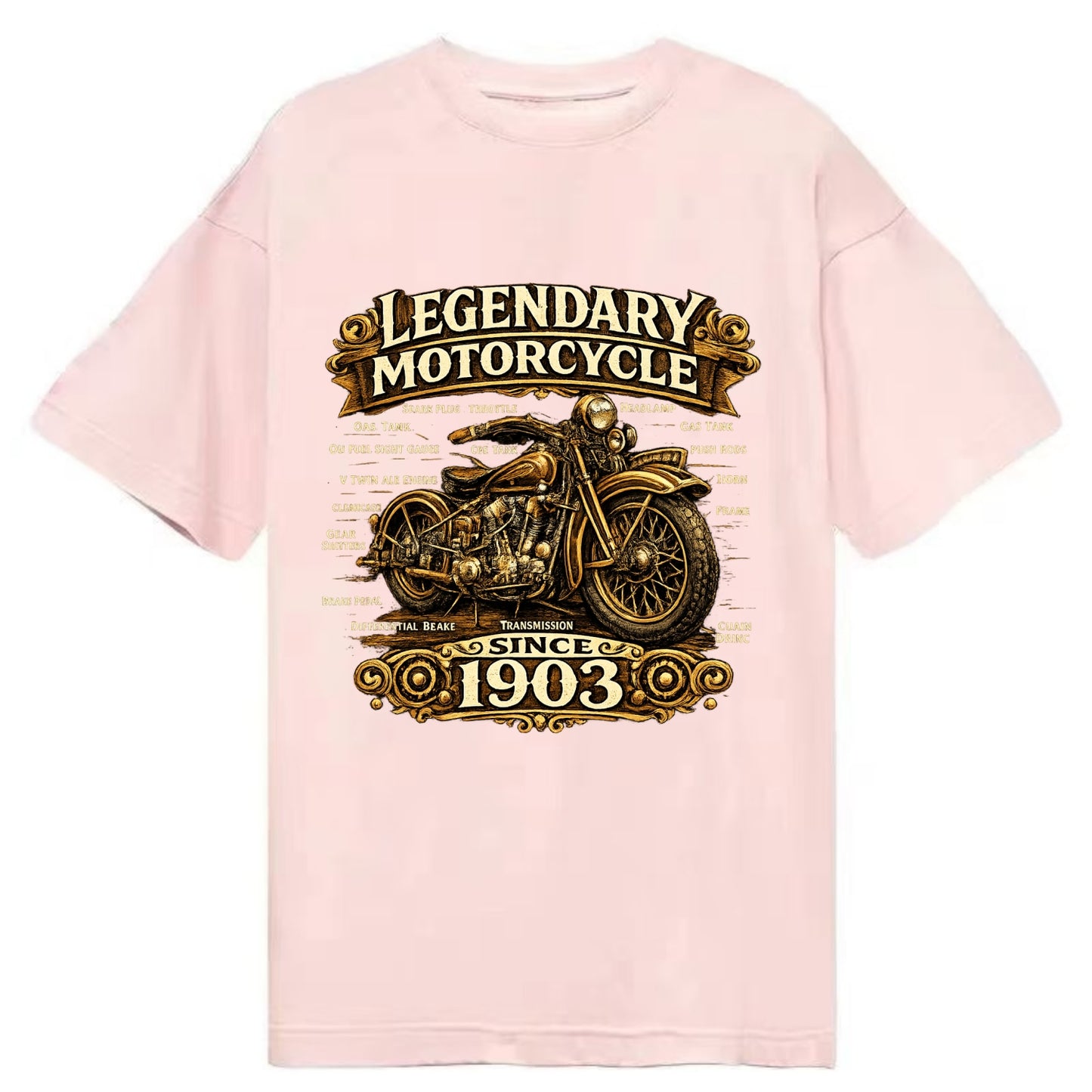 Legendary Motorcycle 1903 - Classic T-shirt - Pink