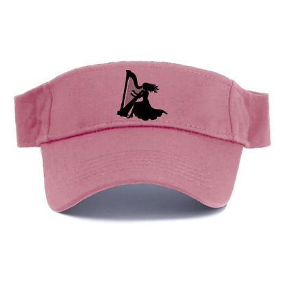 Harpist playing ethereal melody - Visor - Pink