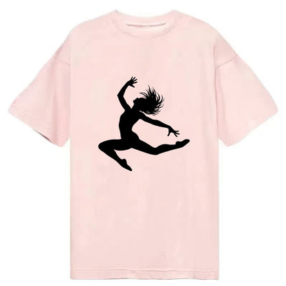 Contemporary dancer leap mid-air - Classic T-shirt - Pink