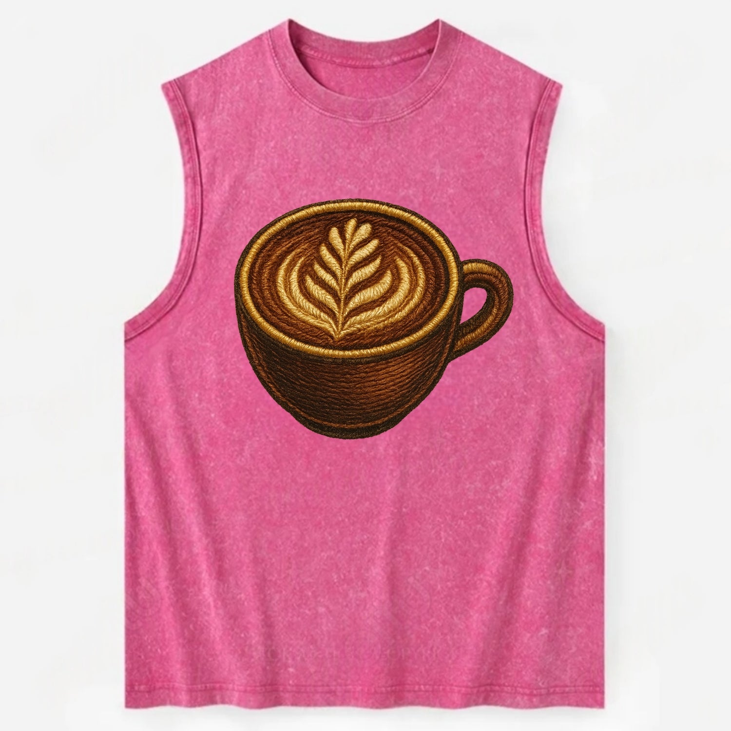Latte Art  - Vintage Washed Tank - Pink