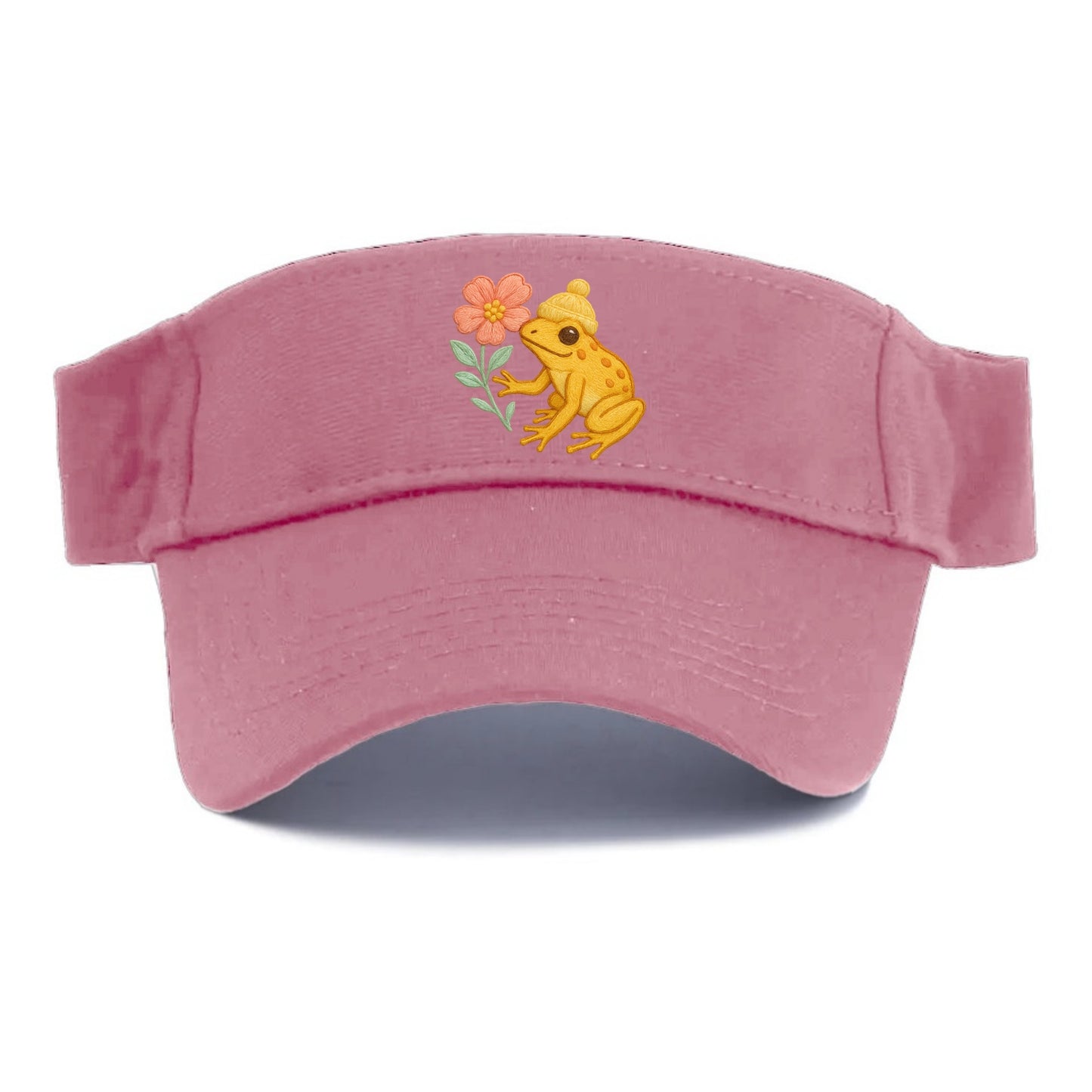 Yellow Dart Frog - Visor - Pink