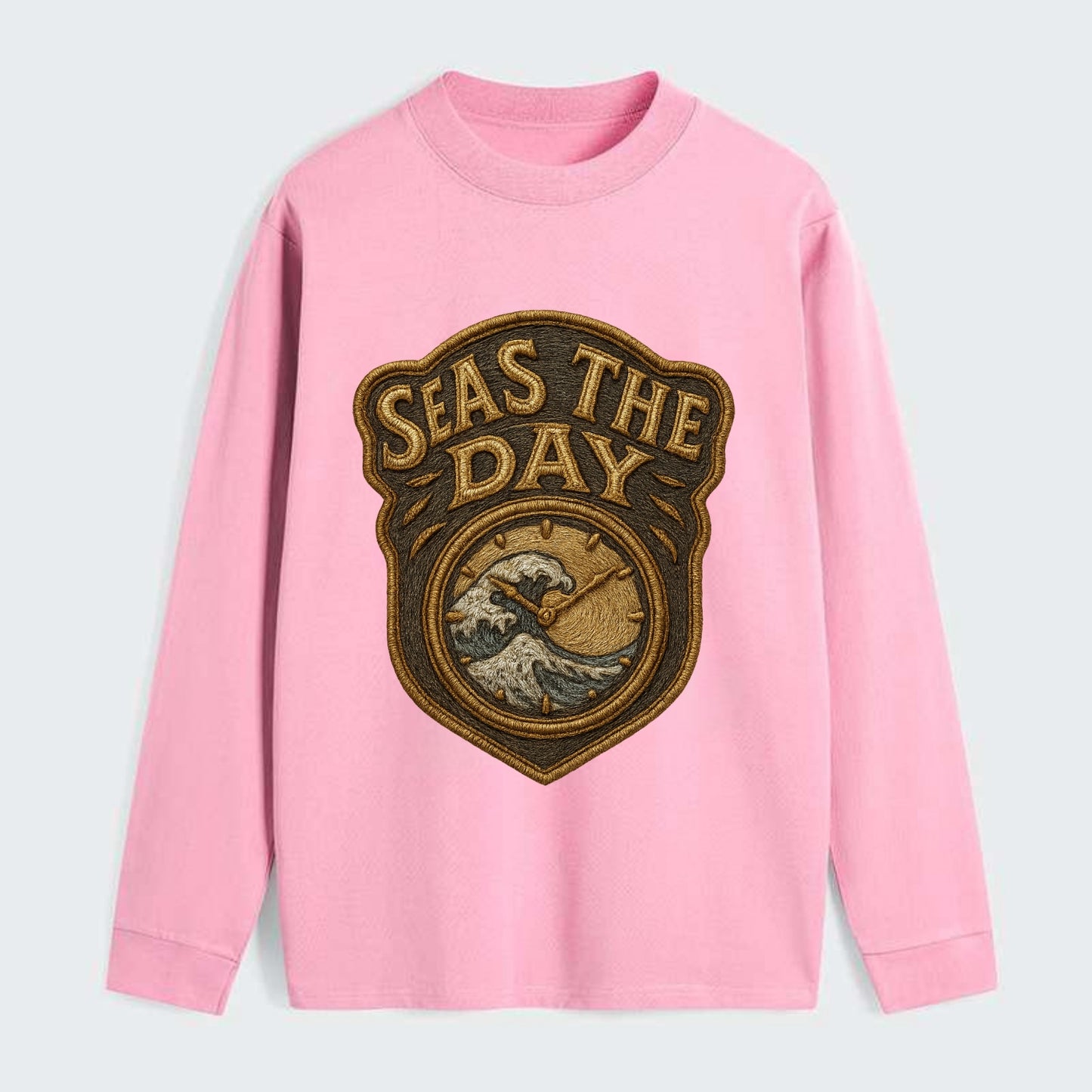 Seas The Day  - Classic Long Sleeve Shirt - Pink