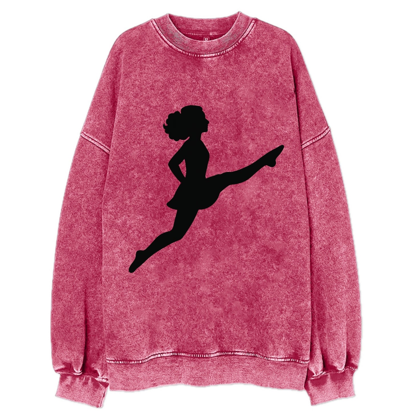 Irish step dancer Riverdance leap - Vintage Sweatshirt - Pink