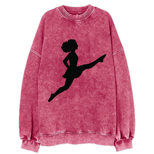 Irish step dancer Riverdance leap - Vintage Sweatshirt