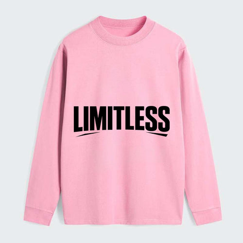 Bold typography design - LIMITLESS - no boundaries, infinite potential - Classic Long Sleeve Shirt