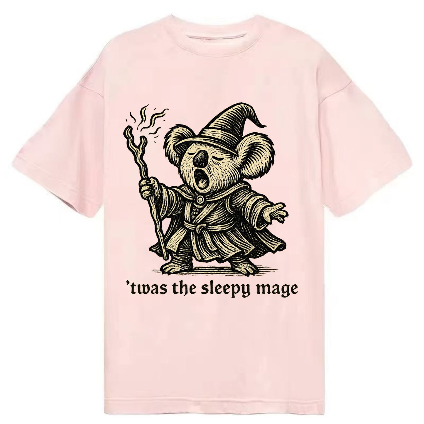 Koala Sleepy Mage  - Classic T-shirt - Pink