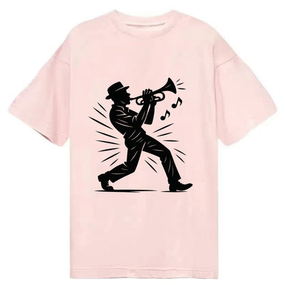 New Orleans jazz musician street corner - Classic T-shirt - Pink