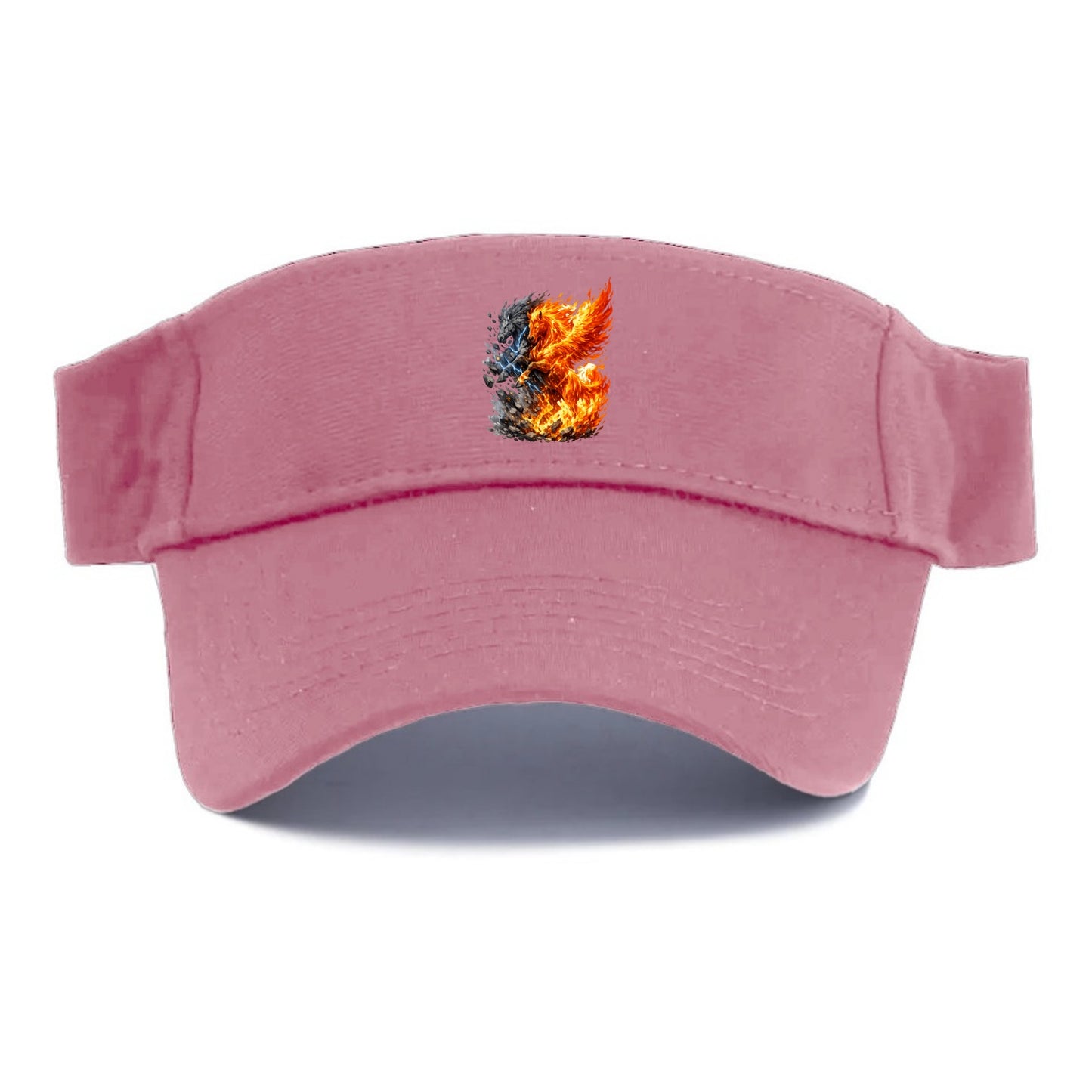 THUNDER FIRE | Horse combining lightning and flame | Electric fire | Storm energy | Dual - Visor - Pink