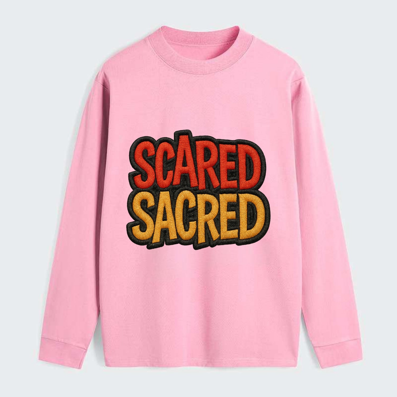 SCARED;SACRED JOURNEY Spiritual Purple Hat - Classic Long Sleeve Shirt - Pink