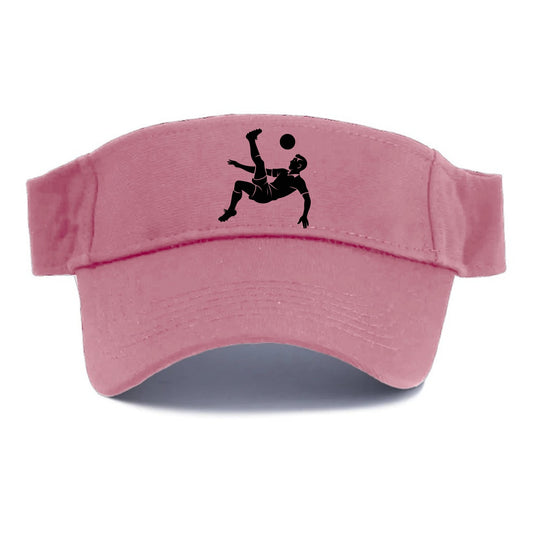 Soccer player doing a bicycle kick - Visor - Pink