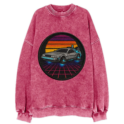 Retro Future - Vintage Sweatshirt - Pink